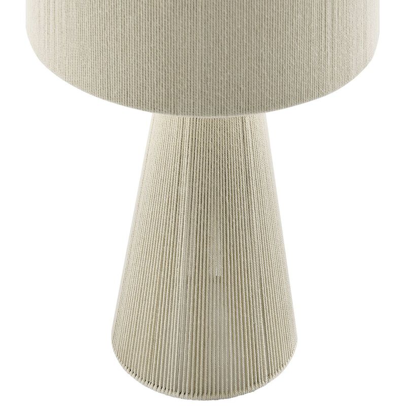 Gia Handwoven Cotton Thread Striped or Plain Table Lamp image number 4