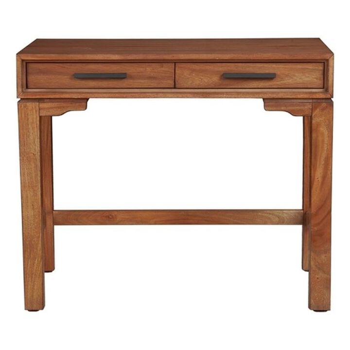 Origins by Alpine Nova Mini Desk, Honey Maple