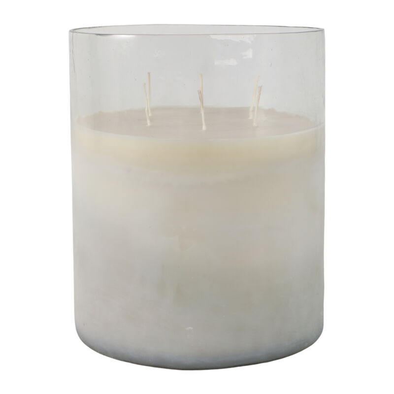 Jasmine Frosted Glass Candle image number 2