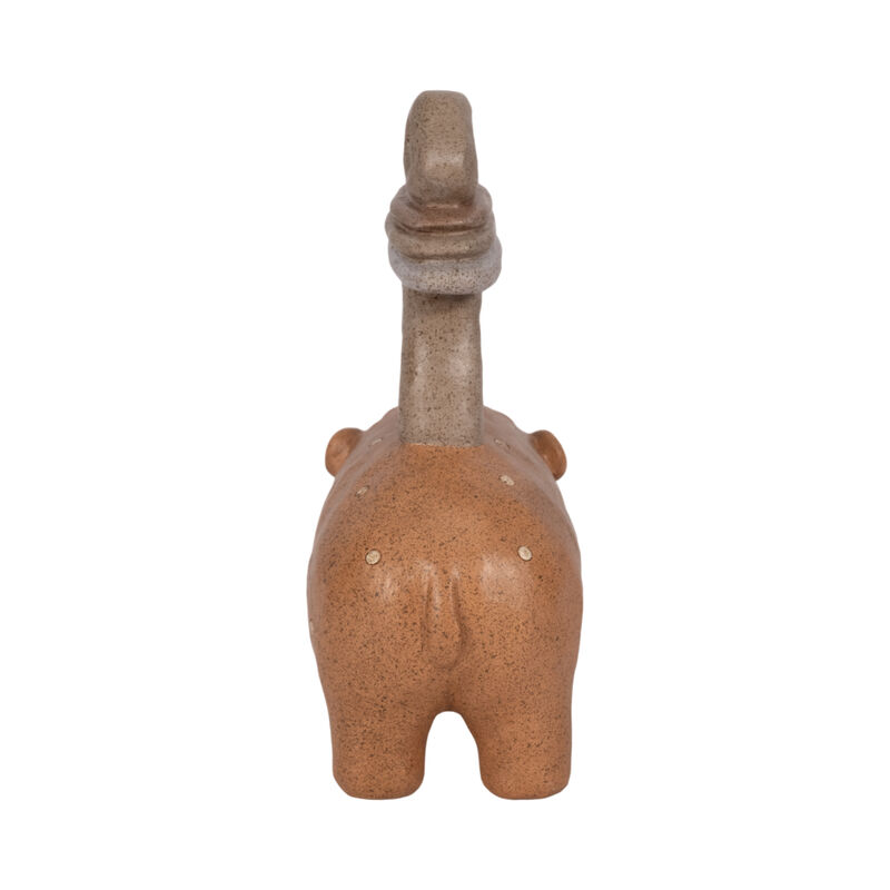8" Hippo With Stacked Stones image number 3