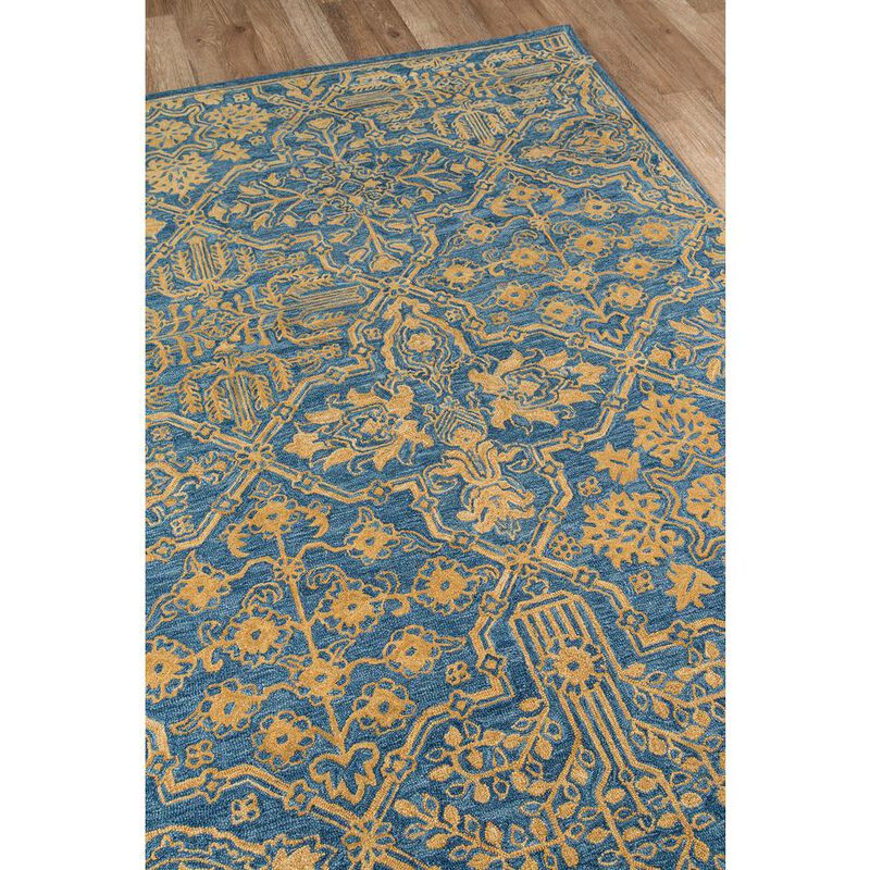 Momeni Traditional Rectangle Area Rug, Blue, 5' X 8'