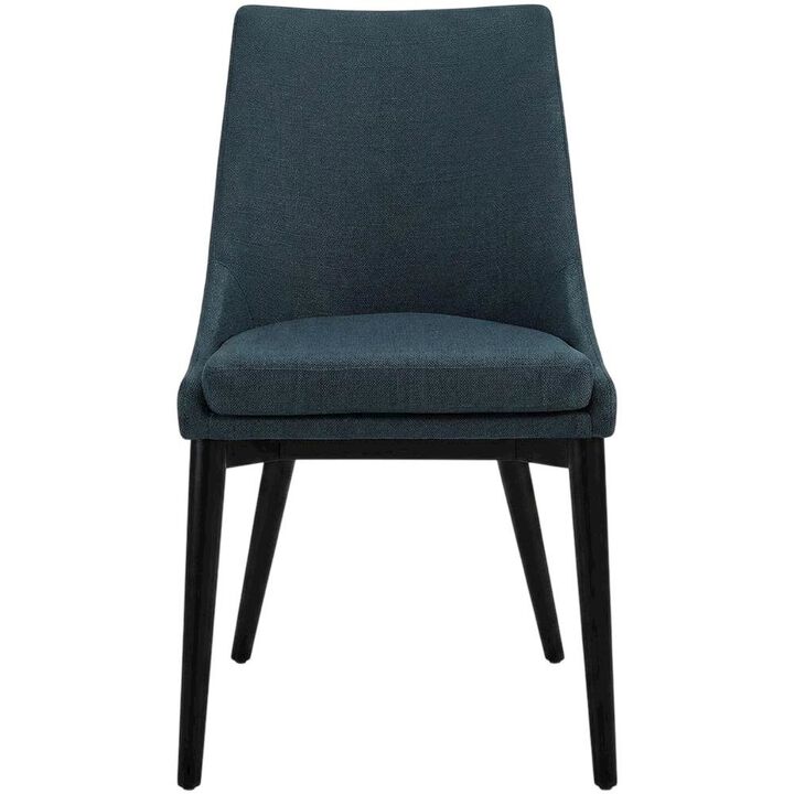 Fabric-Upholstered Dining Chair with Cushioned Seat