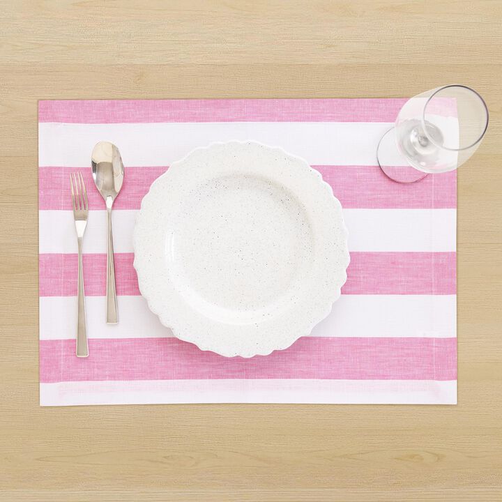 Linen Placemats - Cabana Stripe