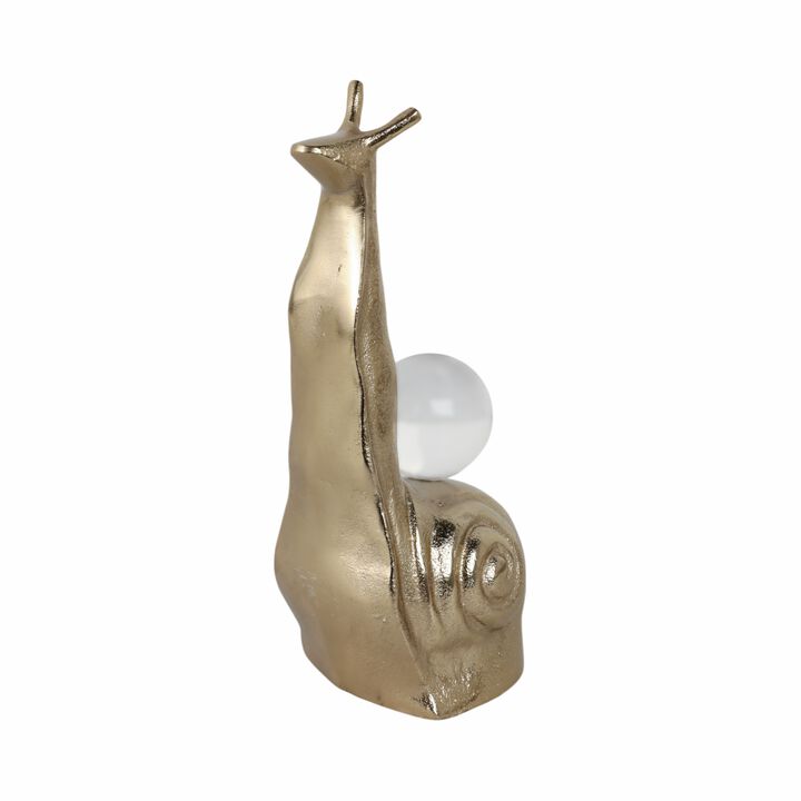 Tall Snail With Acrylic Ball