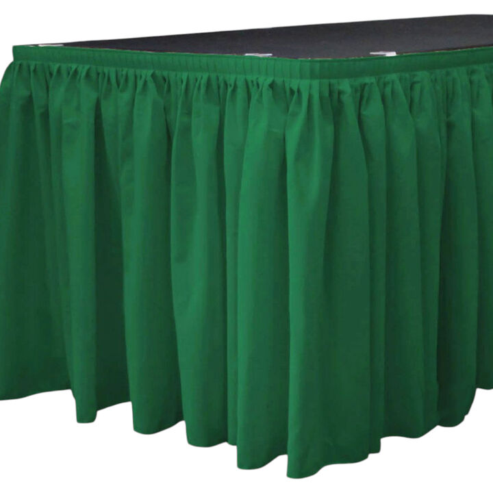 Event Table Skirt Polyester Poplin 21ft Length 29in Height with 15 Clips