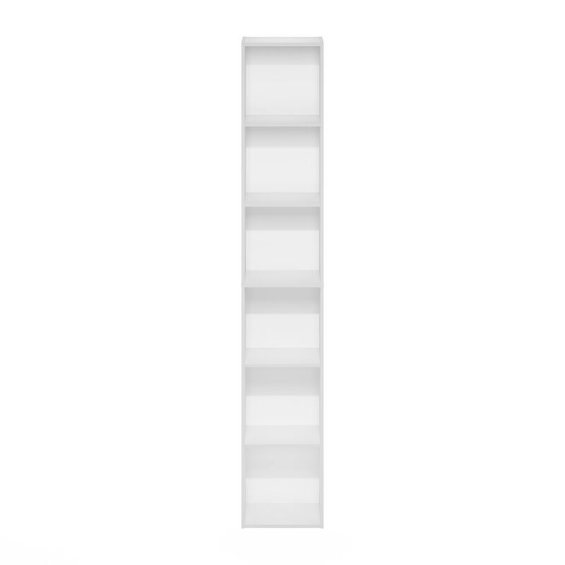 Luder 6-Tier Open Shelf Bookcase, White