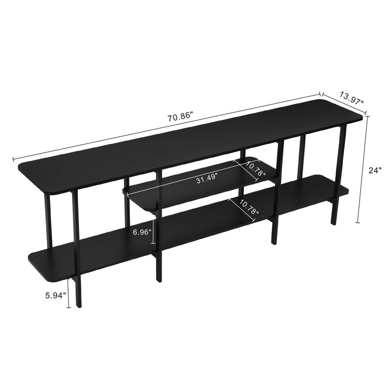 Celine Large Black Console Table