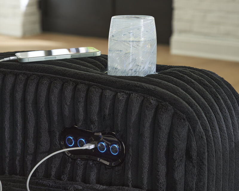 TwinBrooke Dual Power Reclining Loveseat with Console image number 4