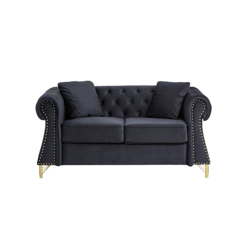 Blust 58.5" Chesterfield Loveseat image number 0