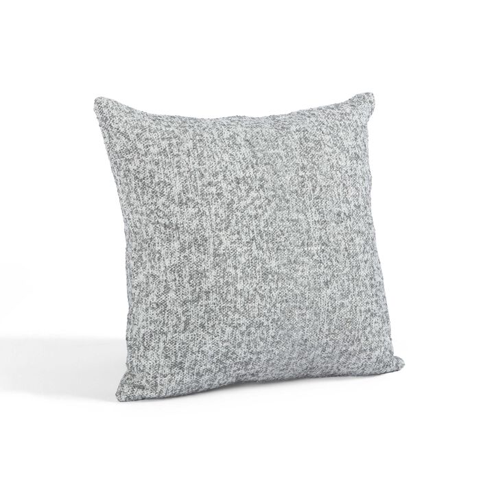 Poh Washed Grey Boucle 16" Square Accent Pillow