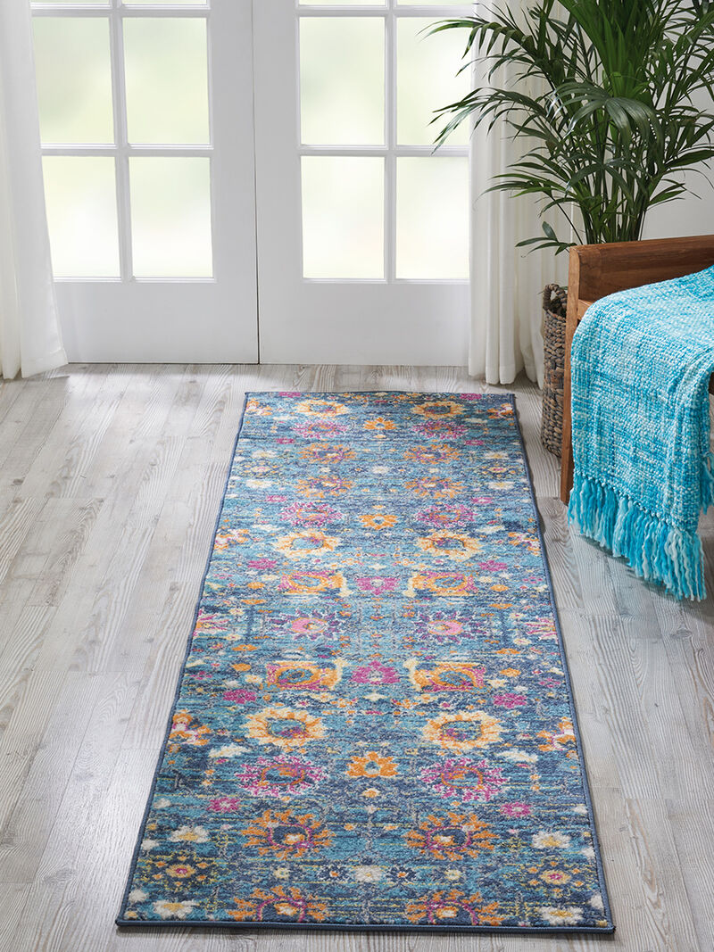 Passion PSN01 Denim 2'2" x 7'6" Rug image number 6