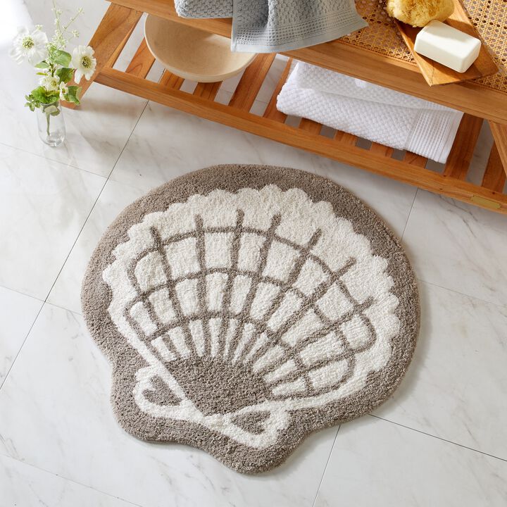 Market & Place Cotton Tufted Coastal Bath Rug