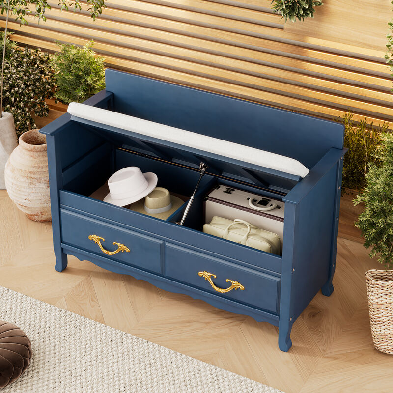 Merax Shoe Bench with Hidden Storage