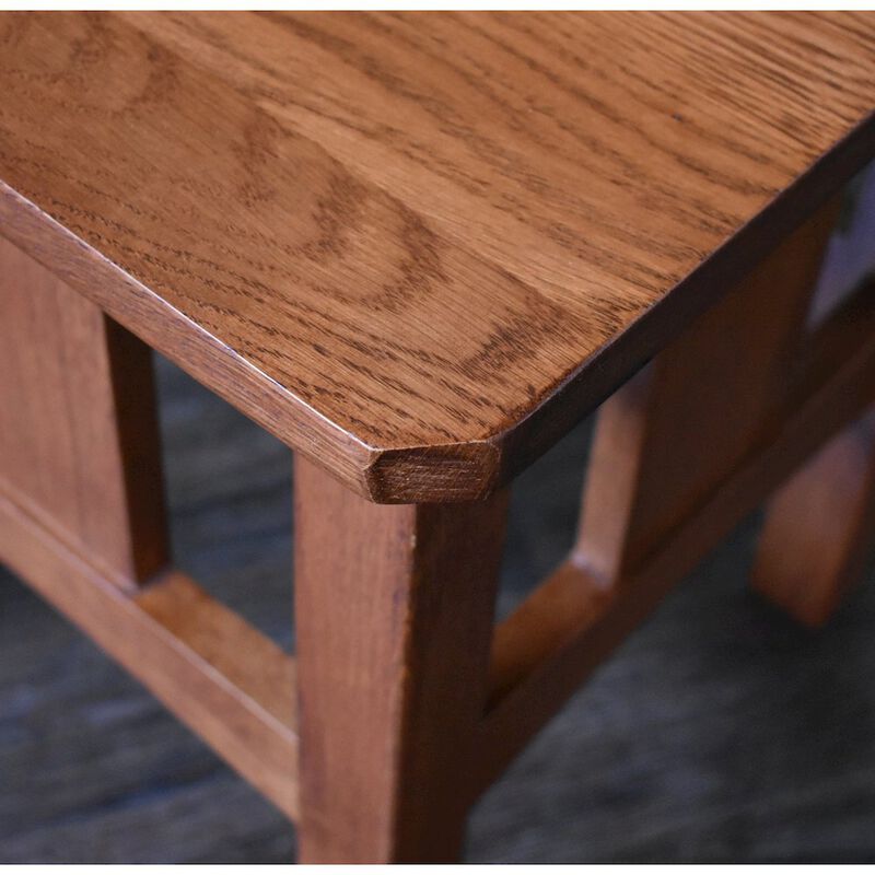 Crafters and Weavers Mission Oak Slat End Table - Michael's Cherry