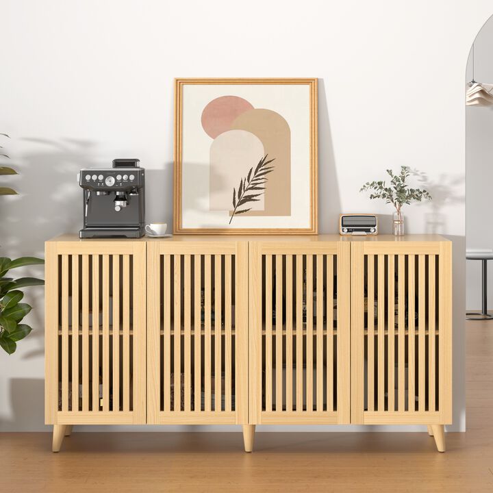 Plisi 4 Doors Buffet Storage Cabinet