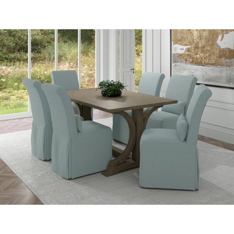 Sunset Trading Newport Slipcovered Dining Chair