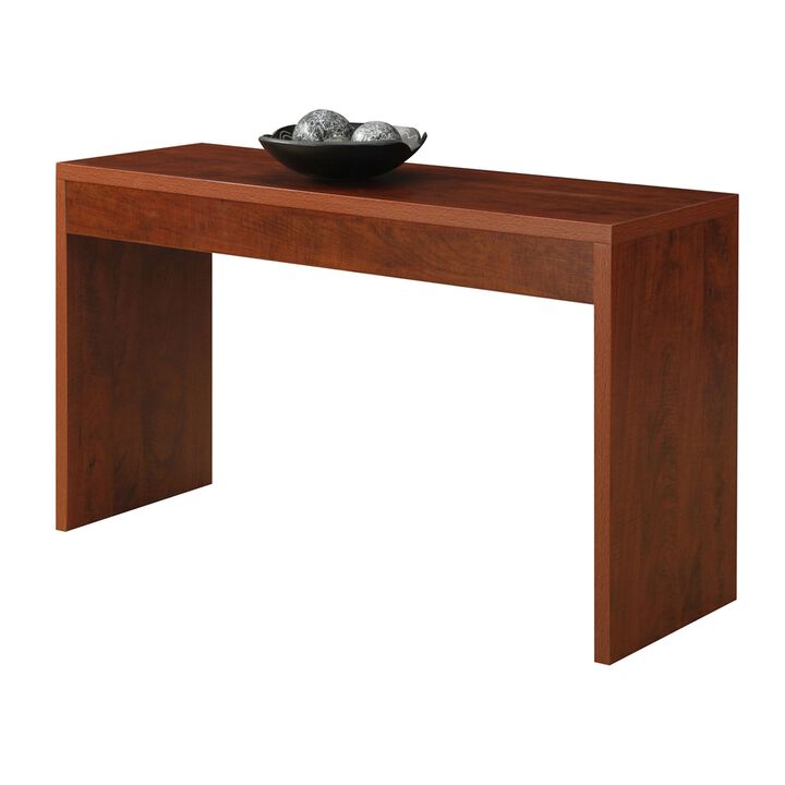Hivvago Cherry Finish Sofa Table Modern Living Room Console Table