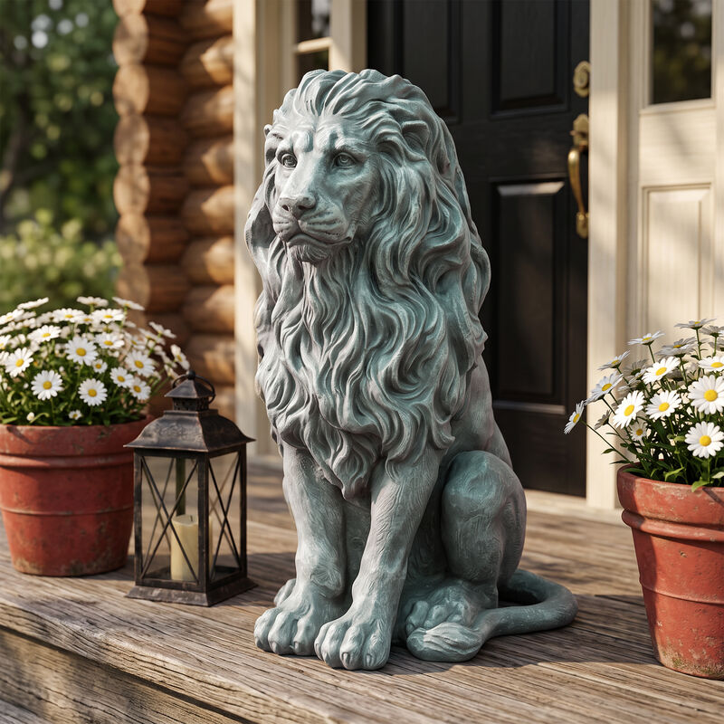 Nirdko  Statue Weatherproof Lion Sculpture image number 2