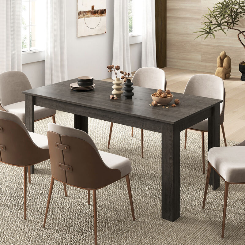 63-Inch Modern Rectangular Dining Table &ndash; Sleek Kitchen Table for Contemporary Spaces