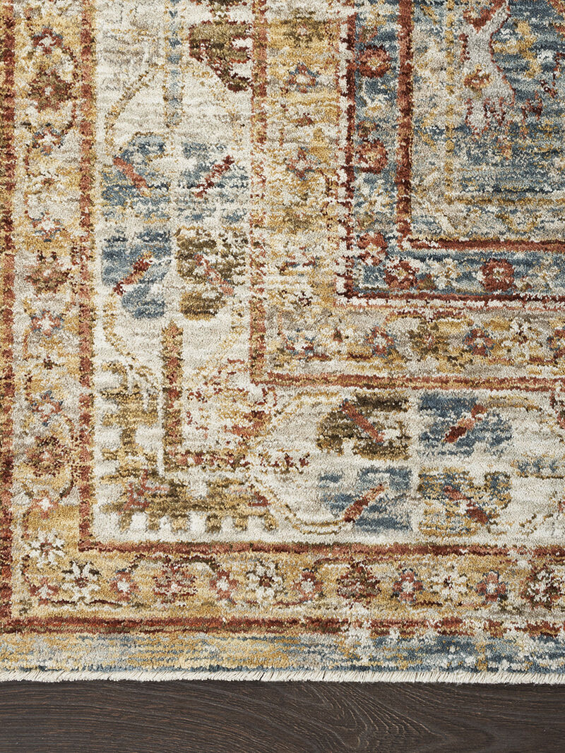 Sahar SHR01 Blue 2'3" x 10'2" Rug image number 2