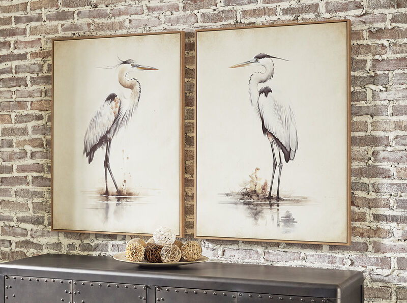 Aubinell Herons Wall Art (Set of 2) image number 1