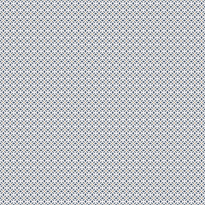 Just Kitchens Leaf Dot Spot Blue Wallpaper G45433