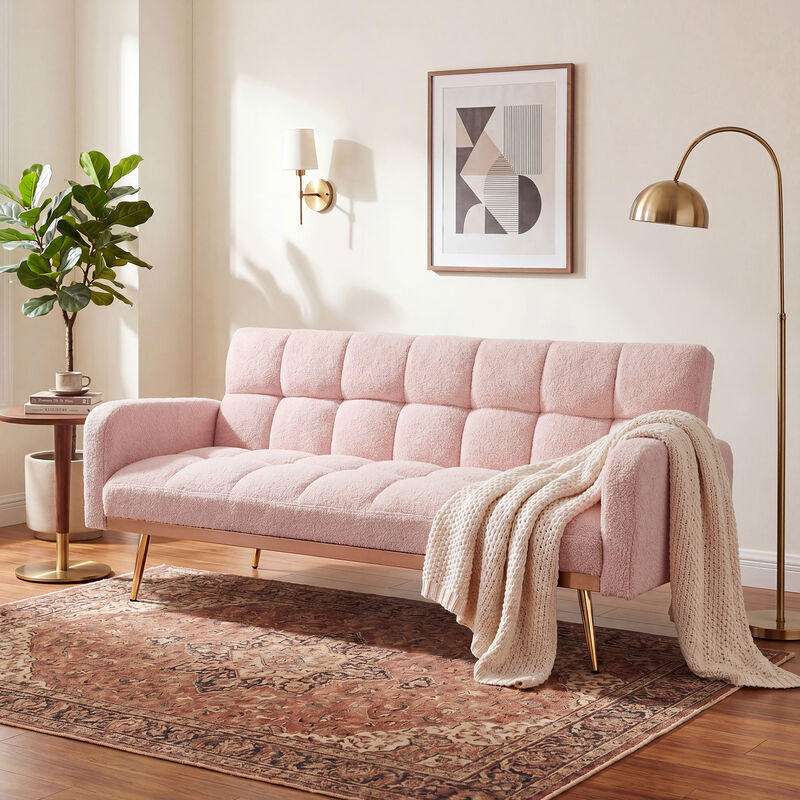 Wosdik Teddy Fleece Adjustable Futons image number 2