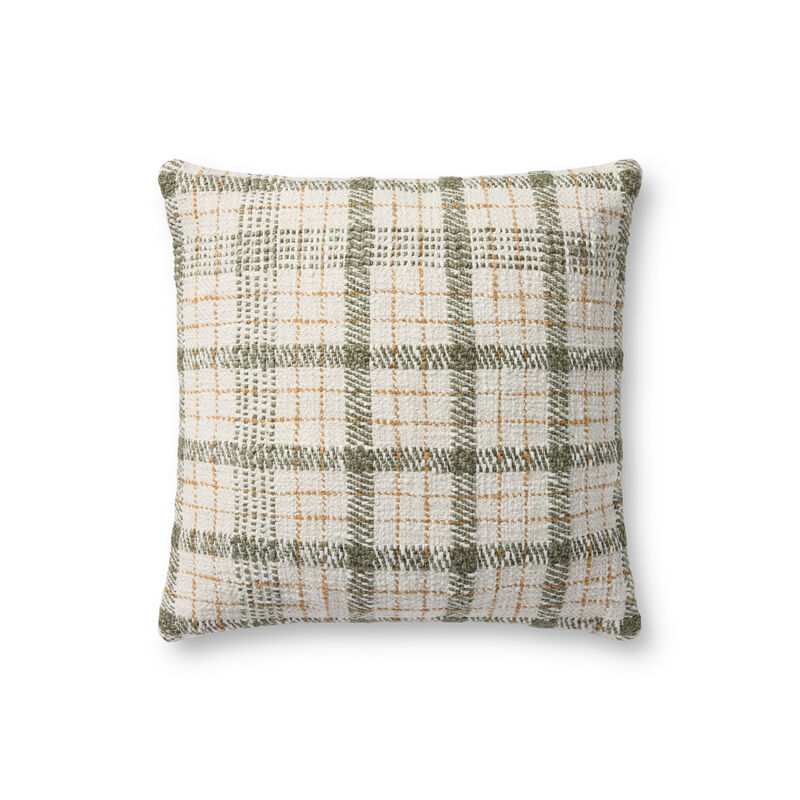 Walter Green/Ivory 18''x18'' Down Pillow image number 0