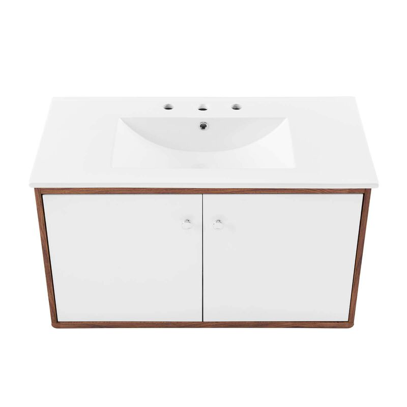 Modway Transmit 36" Wall-Mount Bathroom Vanity image number 6