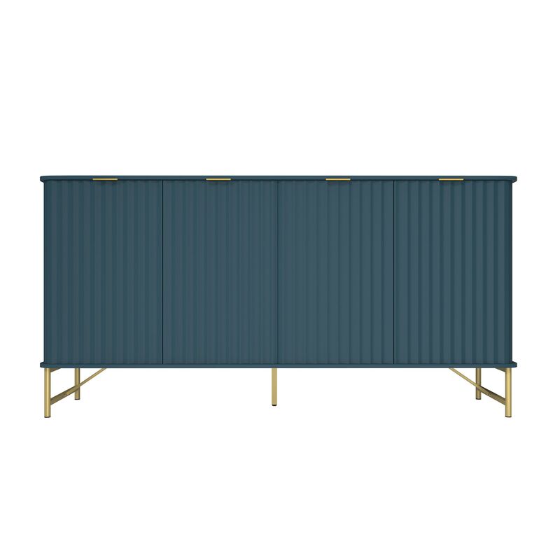 4-Door Accent Cabinet Large Storage Cabinet