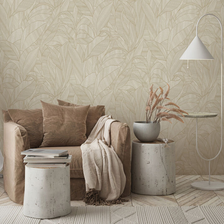 Silvana Leaves Wallpaper