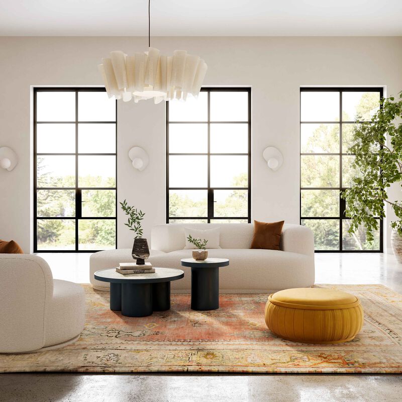 Fickle Boucle Swivel Chair