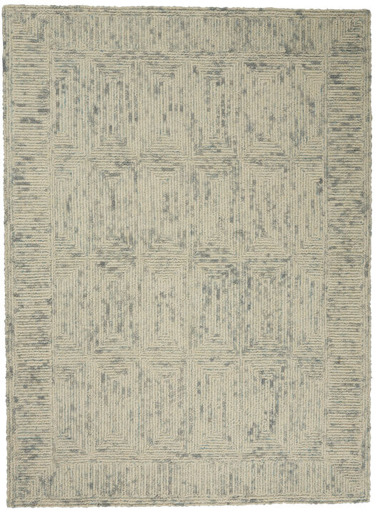 HomeRoots Wool Geometric Area Rug