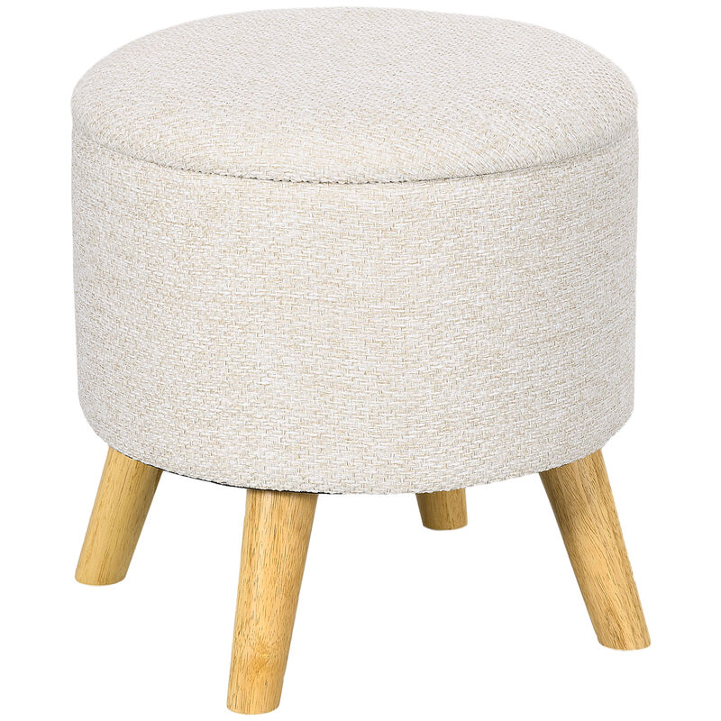 Hivvago Hidden Storage Ottoman Stool for Bedroom or Living Room image number 0