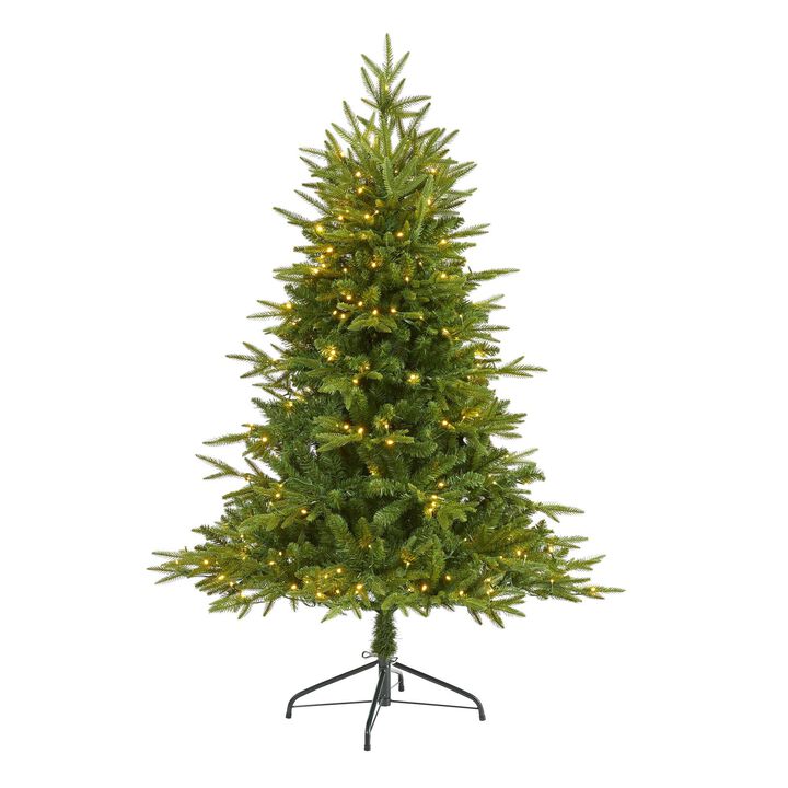 Nearly Natural Colorado Mountain Fir “Natural Look-in Artificial Christmas Tree with Clear LED Lights