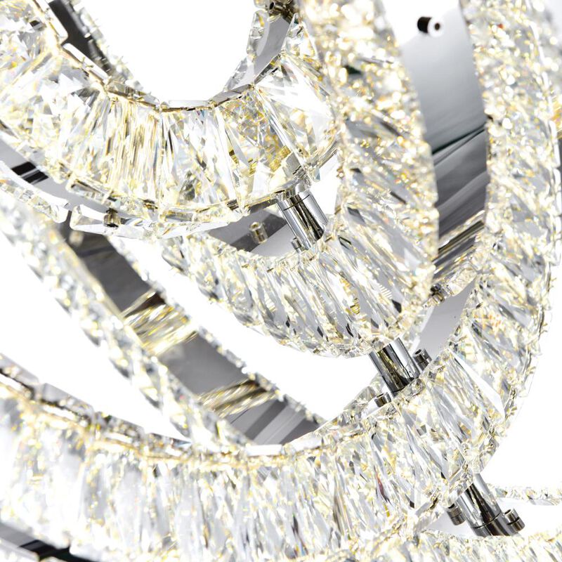 Celina LED Chandelier With Chrome Finish