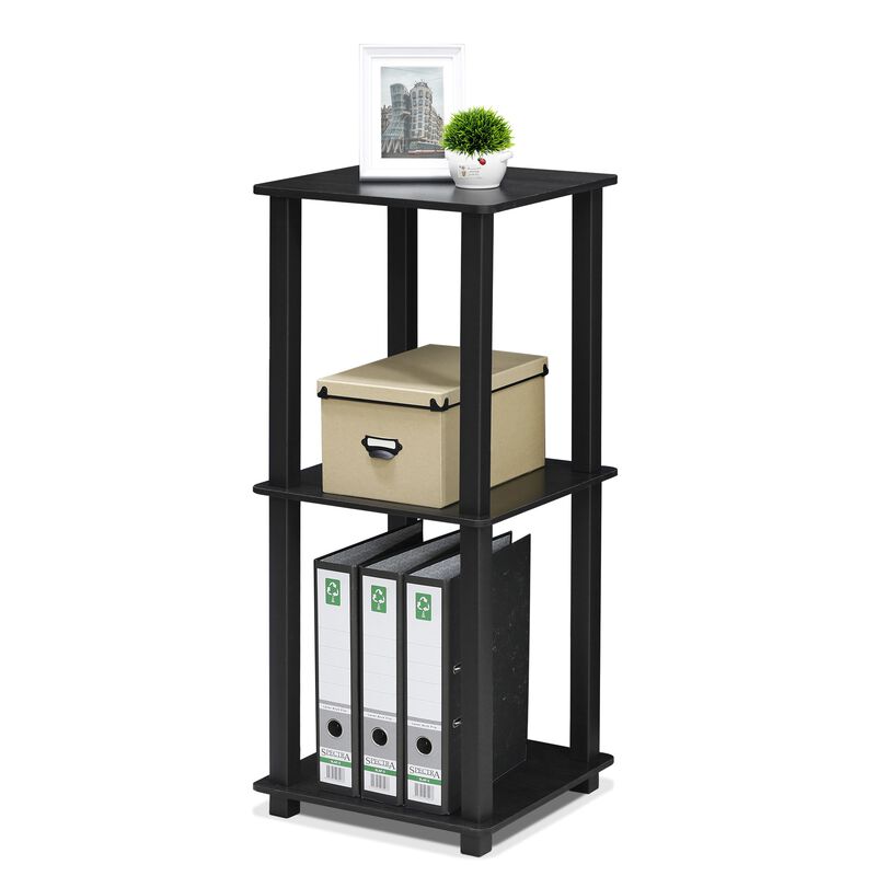 Furinno Simplistic Set of 2 End Table, Americano/Black