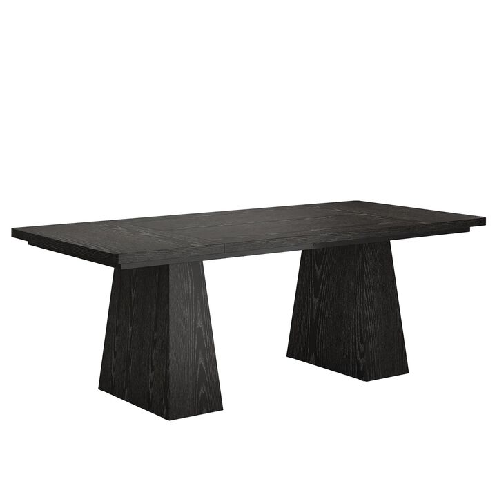 Wooden Farmhouse Dining Table for Kitchen Dining Room and Family Meals
