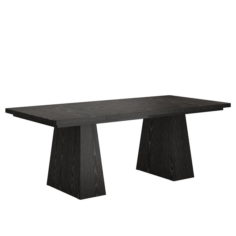 Wooden Farmhouse Dining Table for Kitchen Dining Room and Family Meals image number 0