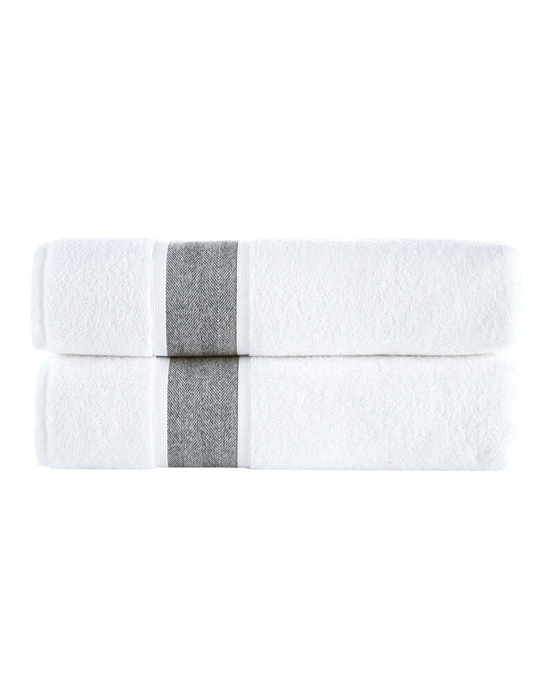 Brooks Brothers Ottoman Rolls 2 pcs Bath Sheets
