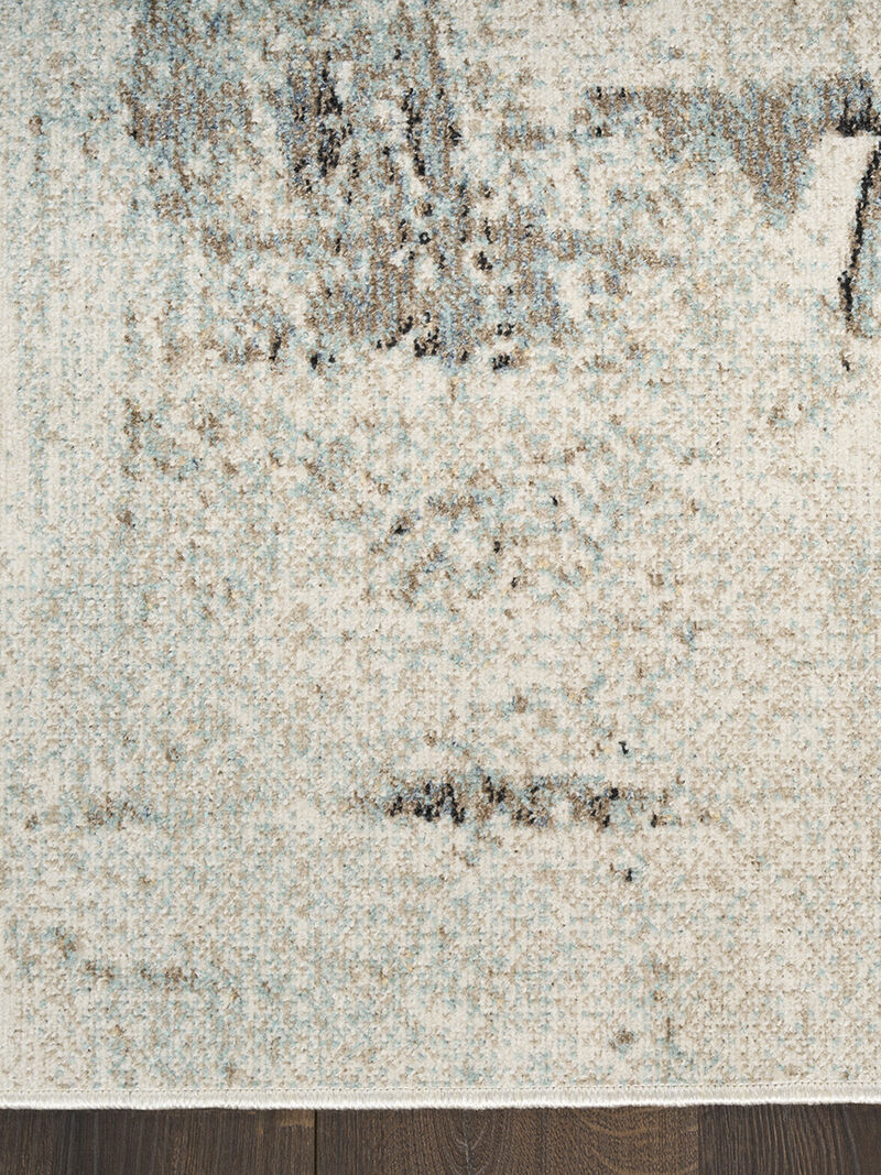 Washable Decor WSD09 Blue 9' x 12' Rug