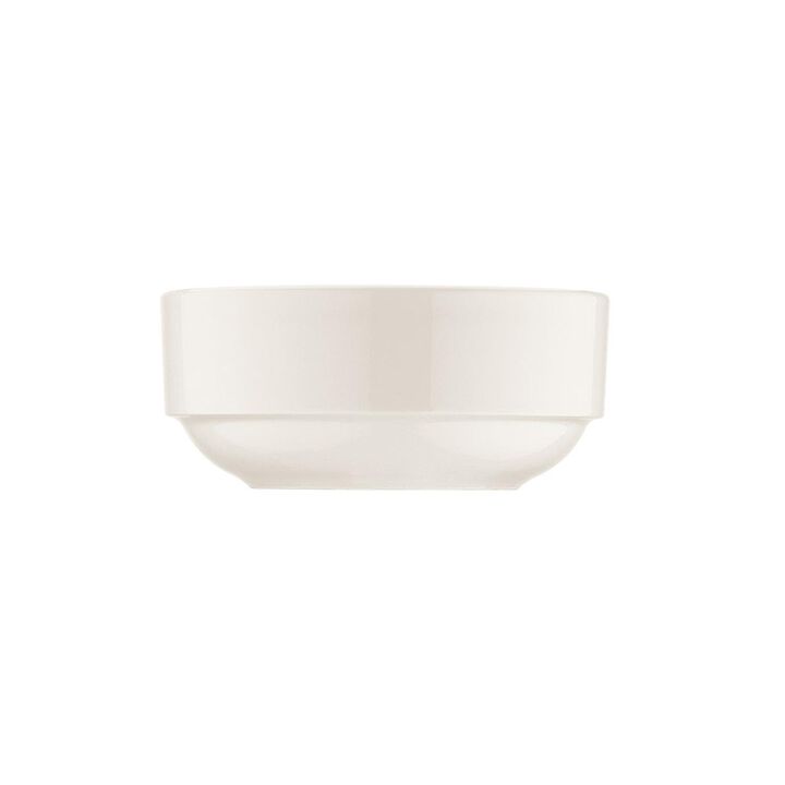 Banquet dia.4" h:1.75" 8 oz. Round Warm White Porcelain Bowl (Set of 4)