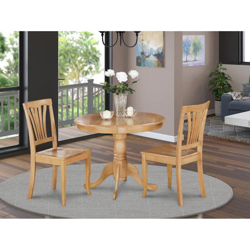 3 Pc Kitchen Table-small Table and 2 Kitchen Chairs