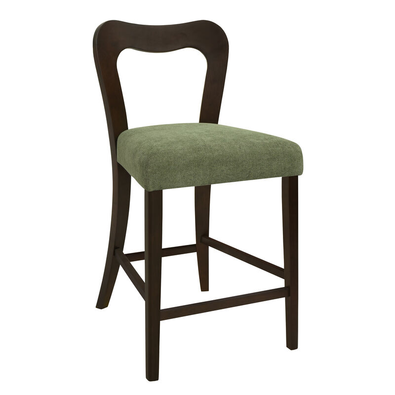 Merax Solid Rubberwood Counter Height Barstool image number 2