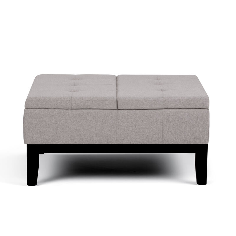 Simpli Home Dover Square Coffee Table Storage Ottoman image number 2