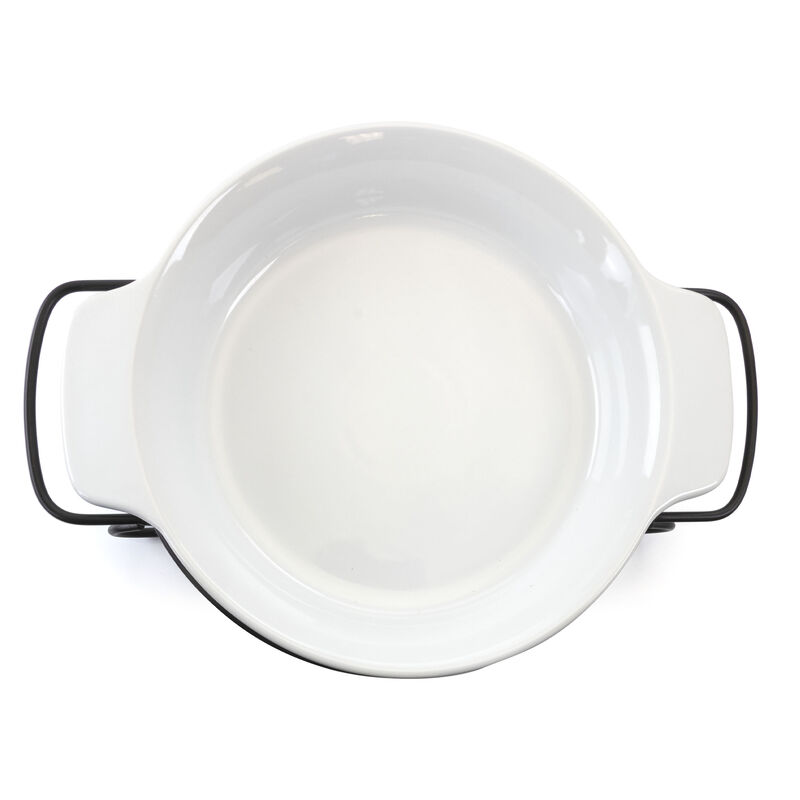 Gibson elite Gracious Dining 2 Piece Stoneware Bakeware with Metal Rack