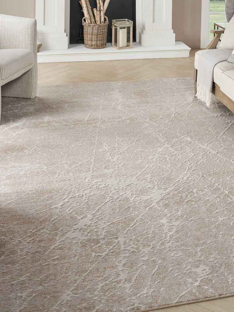 Exhale EXL02 Mocha/Ivory 7'10" x 9'10" Rug