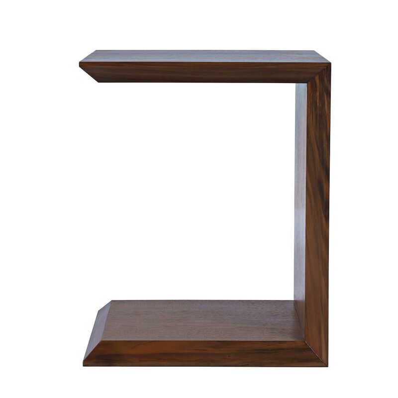 Jofran Nobu Modern Beveled Angle Wood Accent End C-Table
