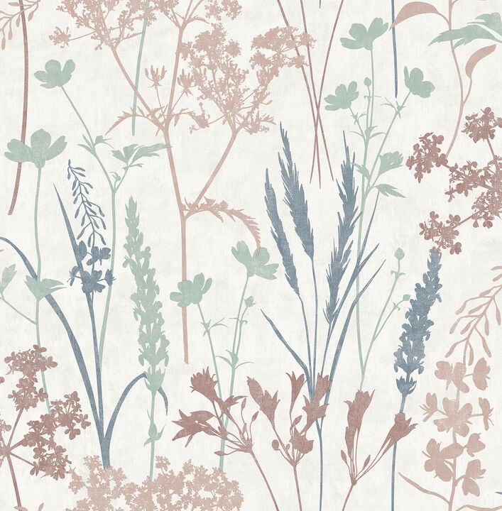 Nanette Pastel Botanical Wallpaper