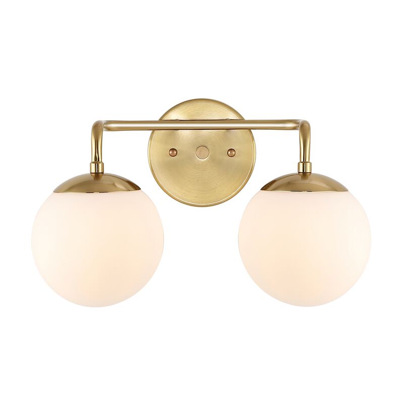 Louis Parisian Globe Metal/Frosted Glass Modern Contemporary LED Vanity Light
